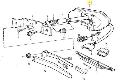 Volvo Original Torkarmotor