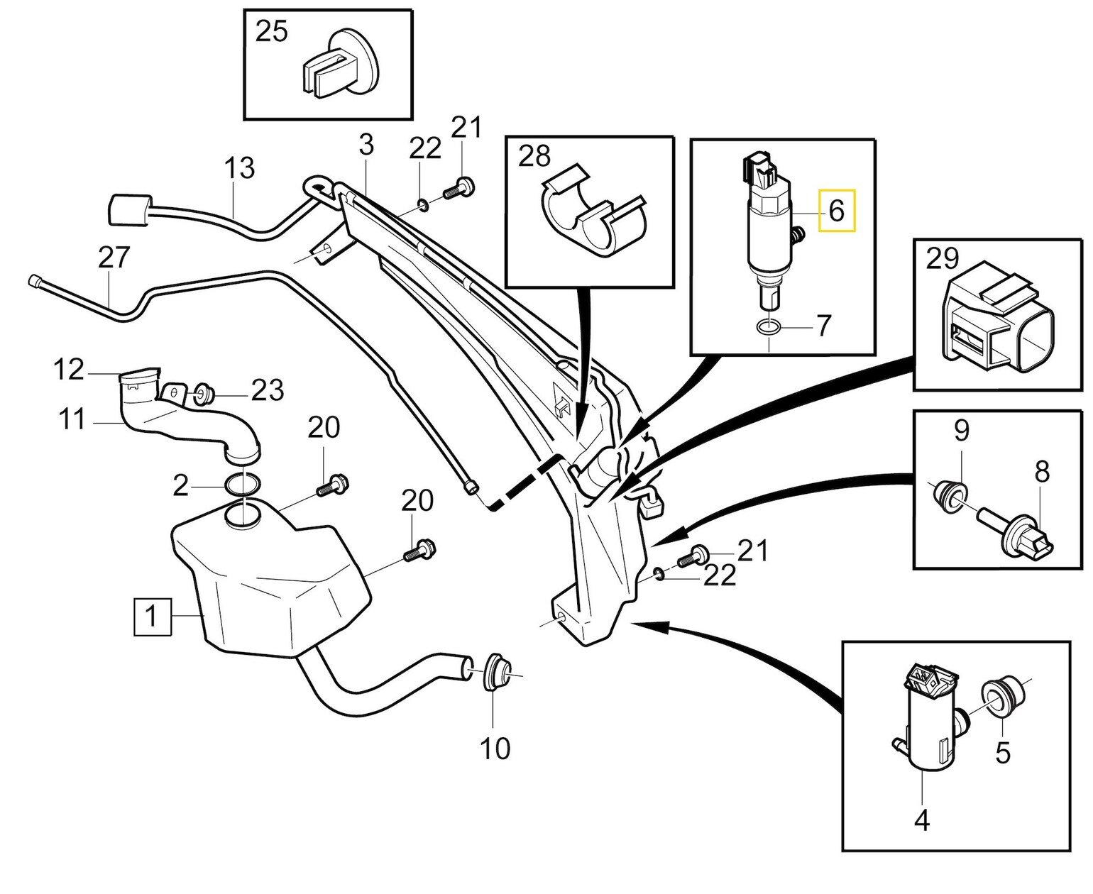 Volvo Original Spolarpump