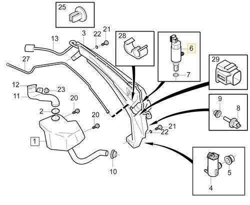 Volvo Original Spolarpump