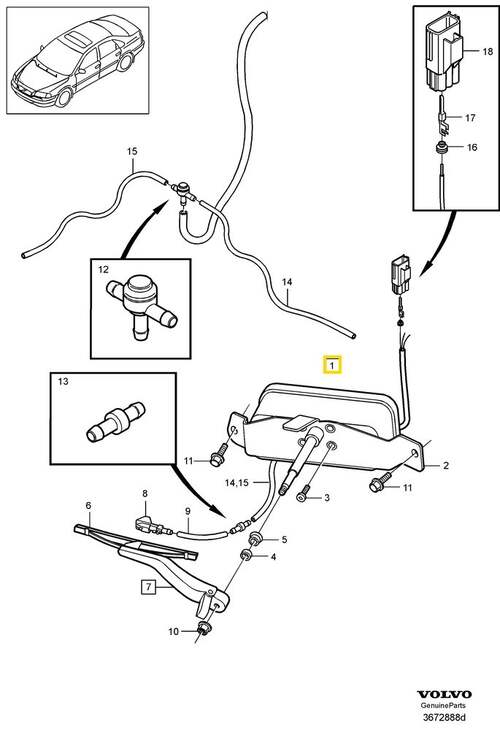 Volvo Original Torkarmotor