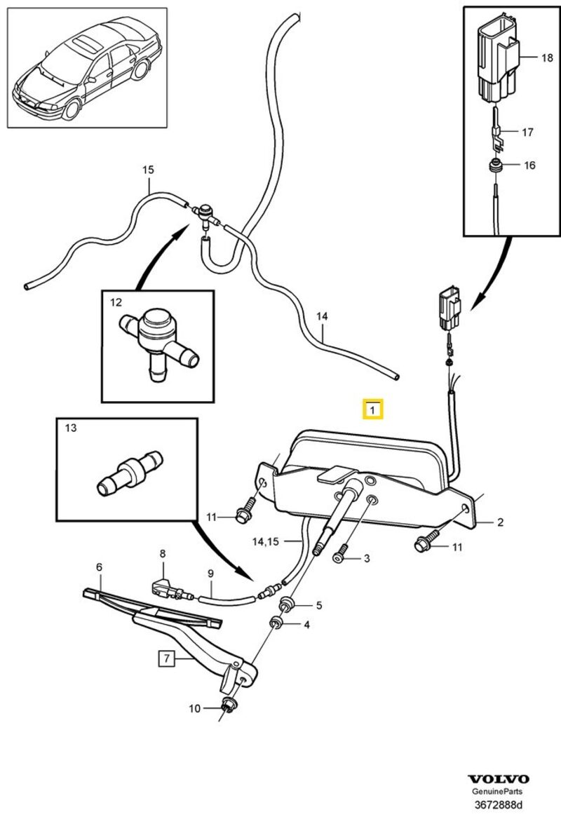 Volvo Original Torkarmotor