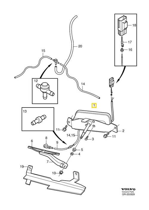 Volvo Original Torkarmotor