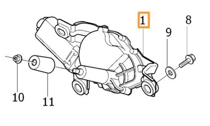 Volvo Original Torkarmotor
