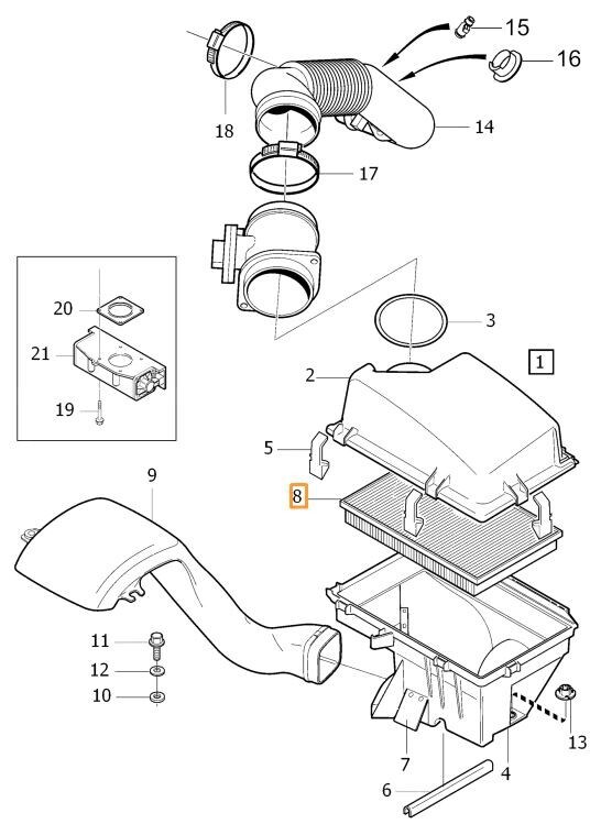 Volvo Original Luftfilter