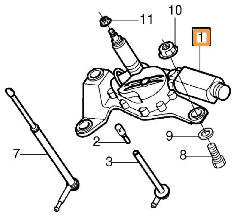 Volvo Original Torkarmotor