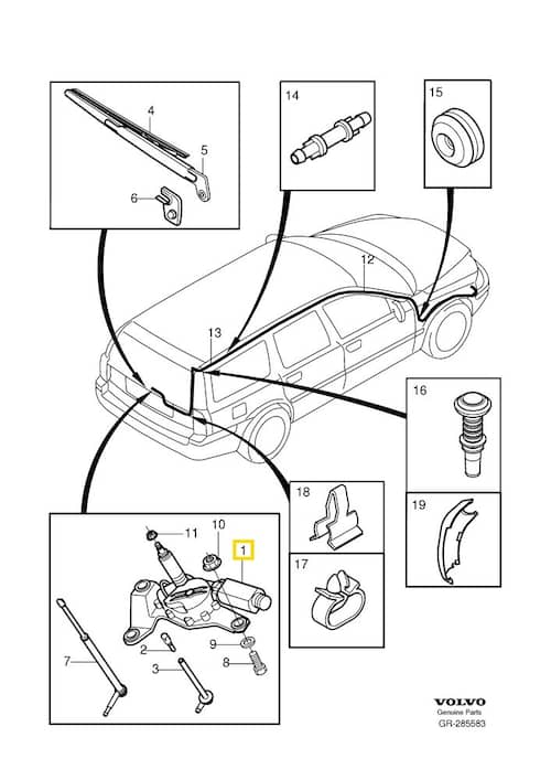 Volvo Original Torkarmotor