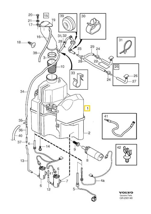 Volvo Original Vattenbehållare