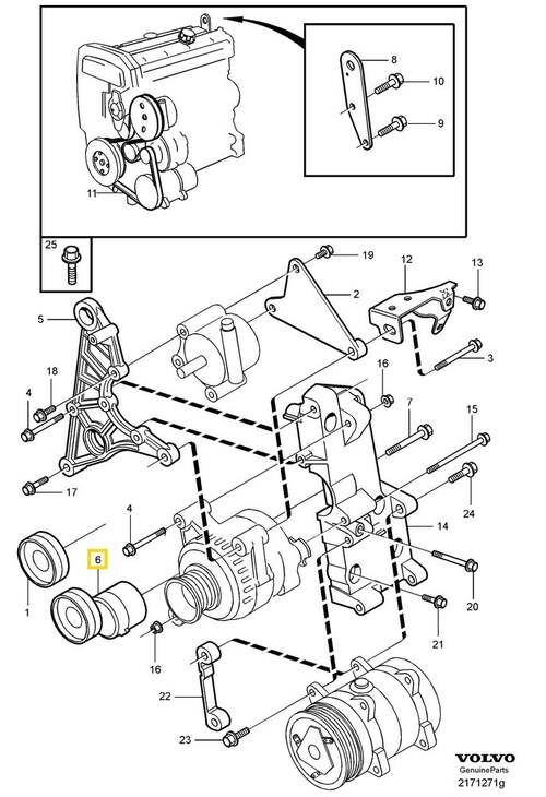 Volvo Original Spännrulle
