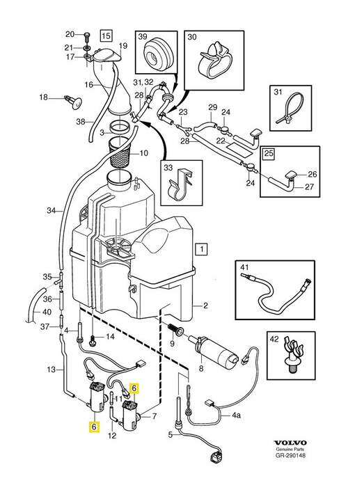 Volvo Original Spolarpump