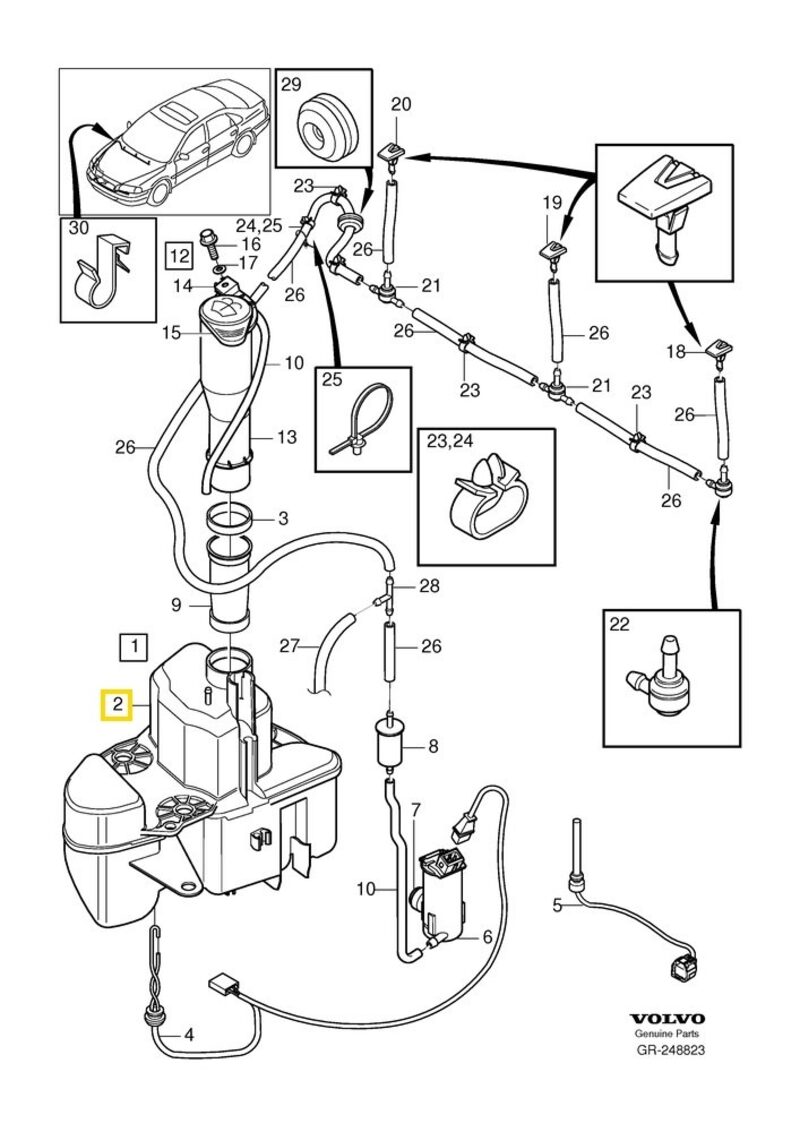 Volvo Original Vattenbehållare