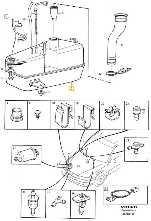 Volvo Original Vattenbehållare