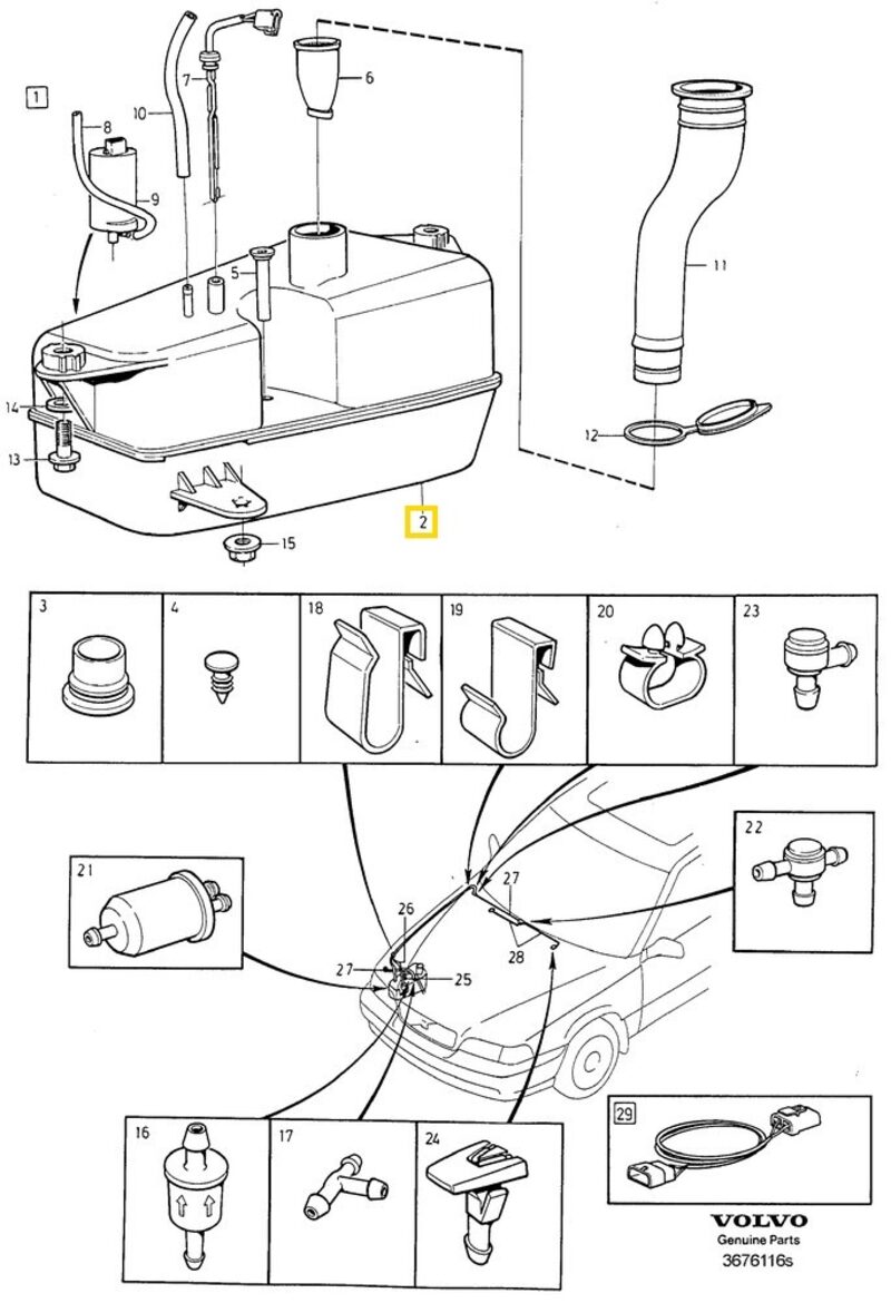 Volvo Original Vattenbehållare