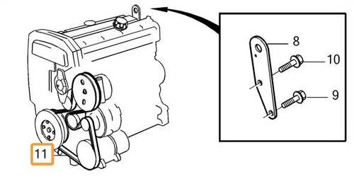 Volvo Original Hjälpaggregatsrem