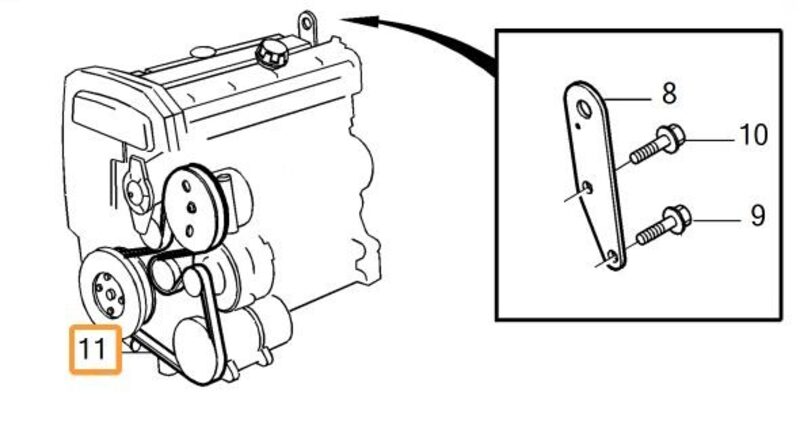 Volvo Original Hjälpaggregatsrem