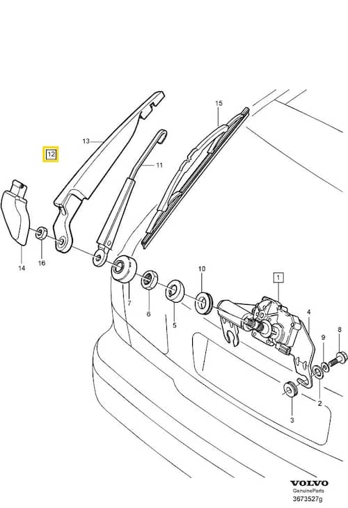 Volvo Original Torkararm