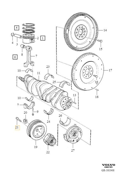 Volvo Original Flänsskruv