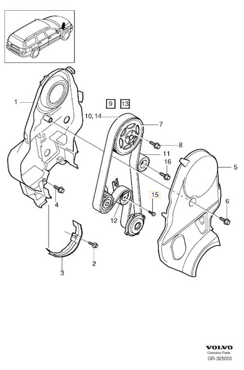 Volvo Original Semsskruv