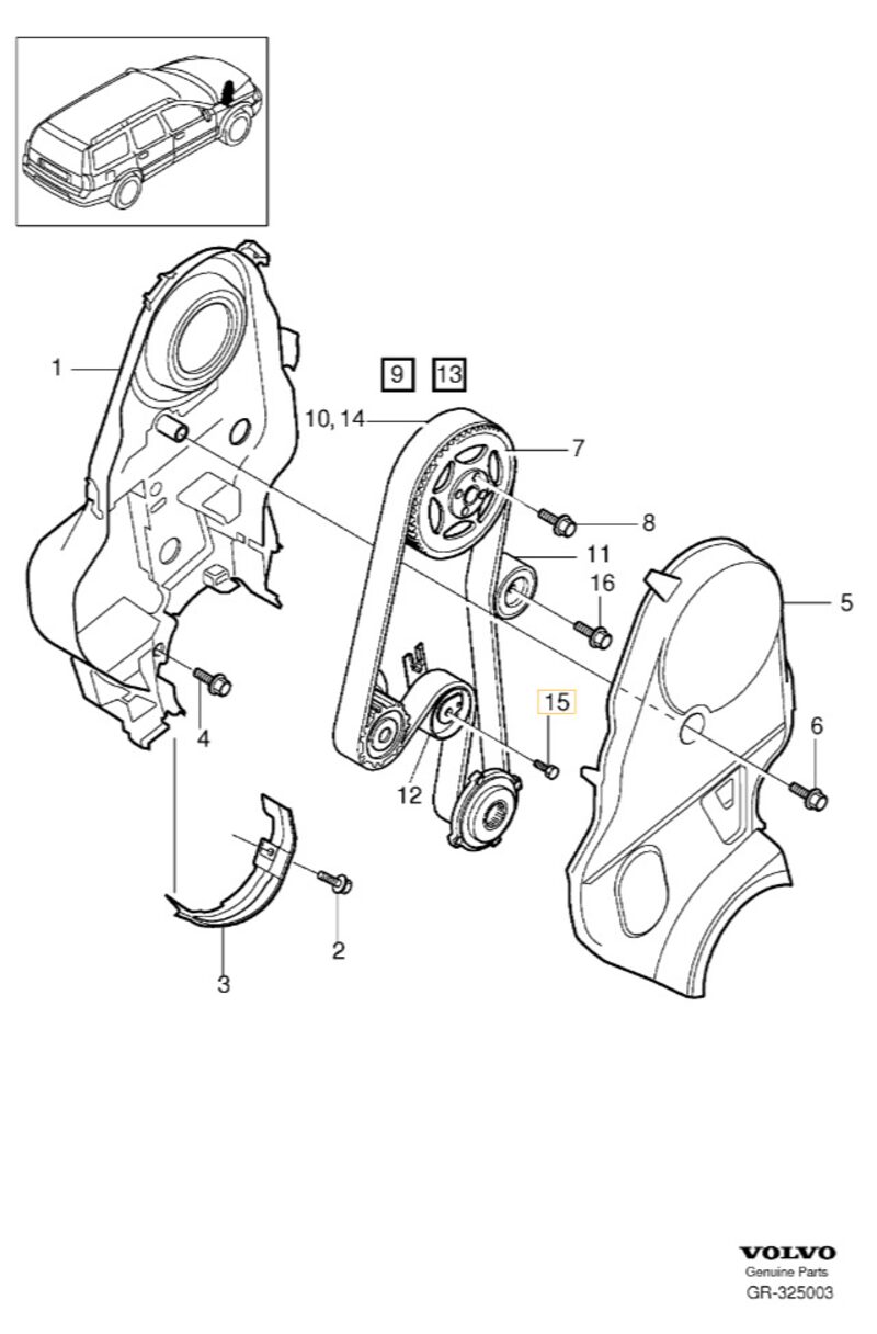Volvo Original Semsskruv