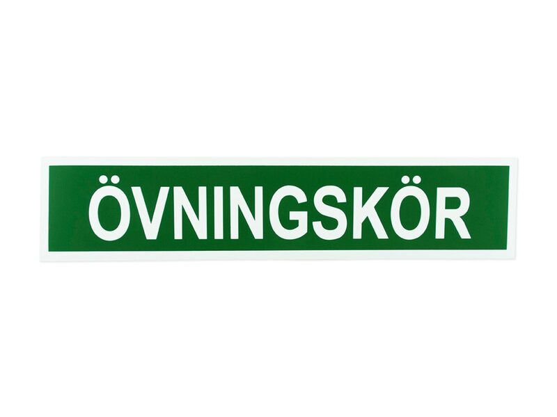 Sprint Övningskörningsskylt