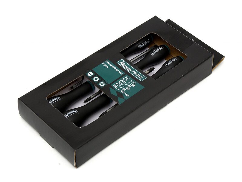 Kamasa Tools Skruvmejselsats PH-PZ-Spår