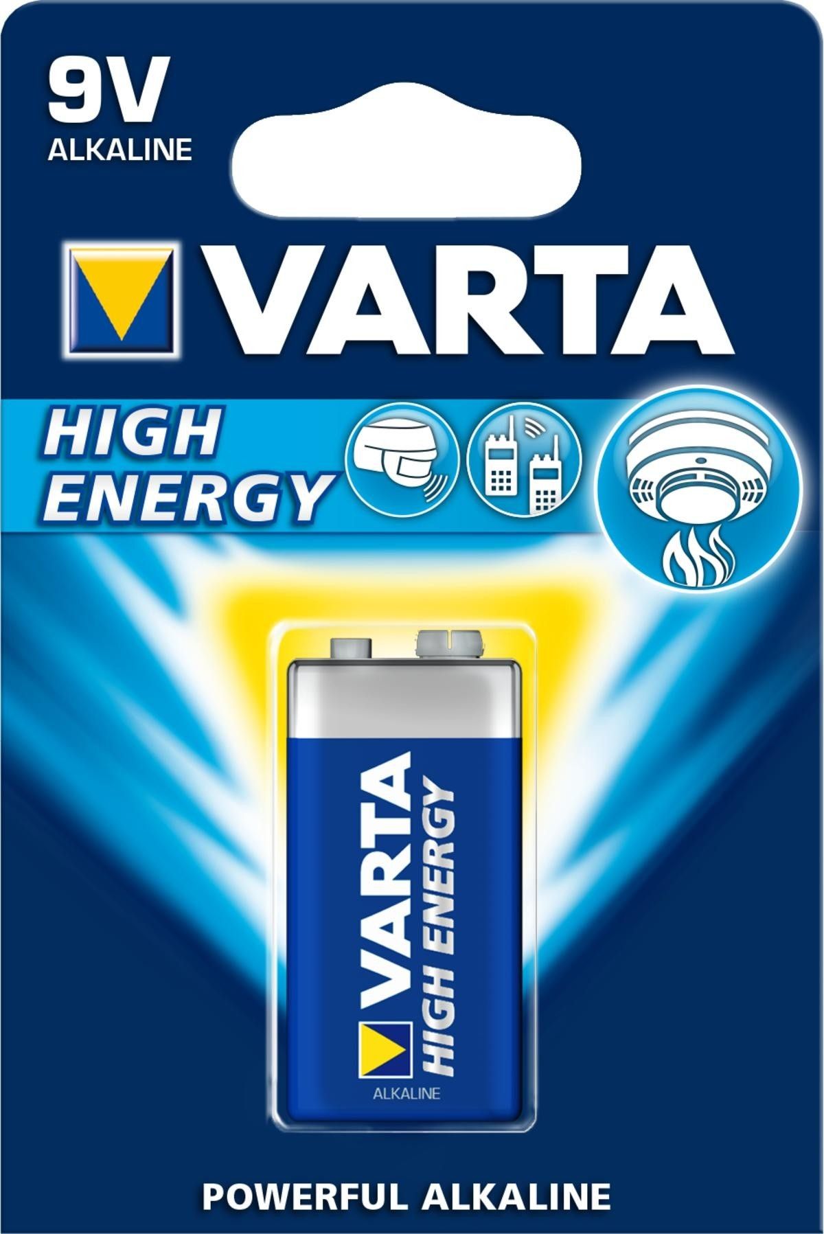 Varta Batteri 9V 6LR61 High Energy - Batterier - Bilia